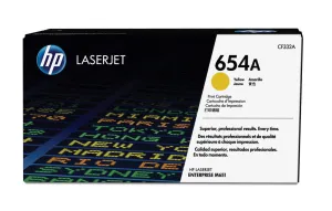 654A Yellow Laserjet Toner Cart