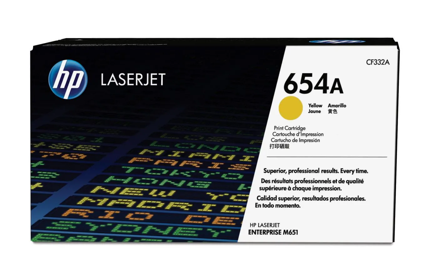 654A Yellow Laserjet Toner Cart