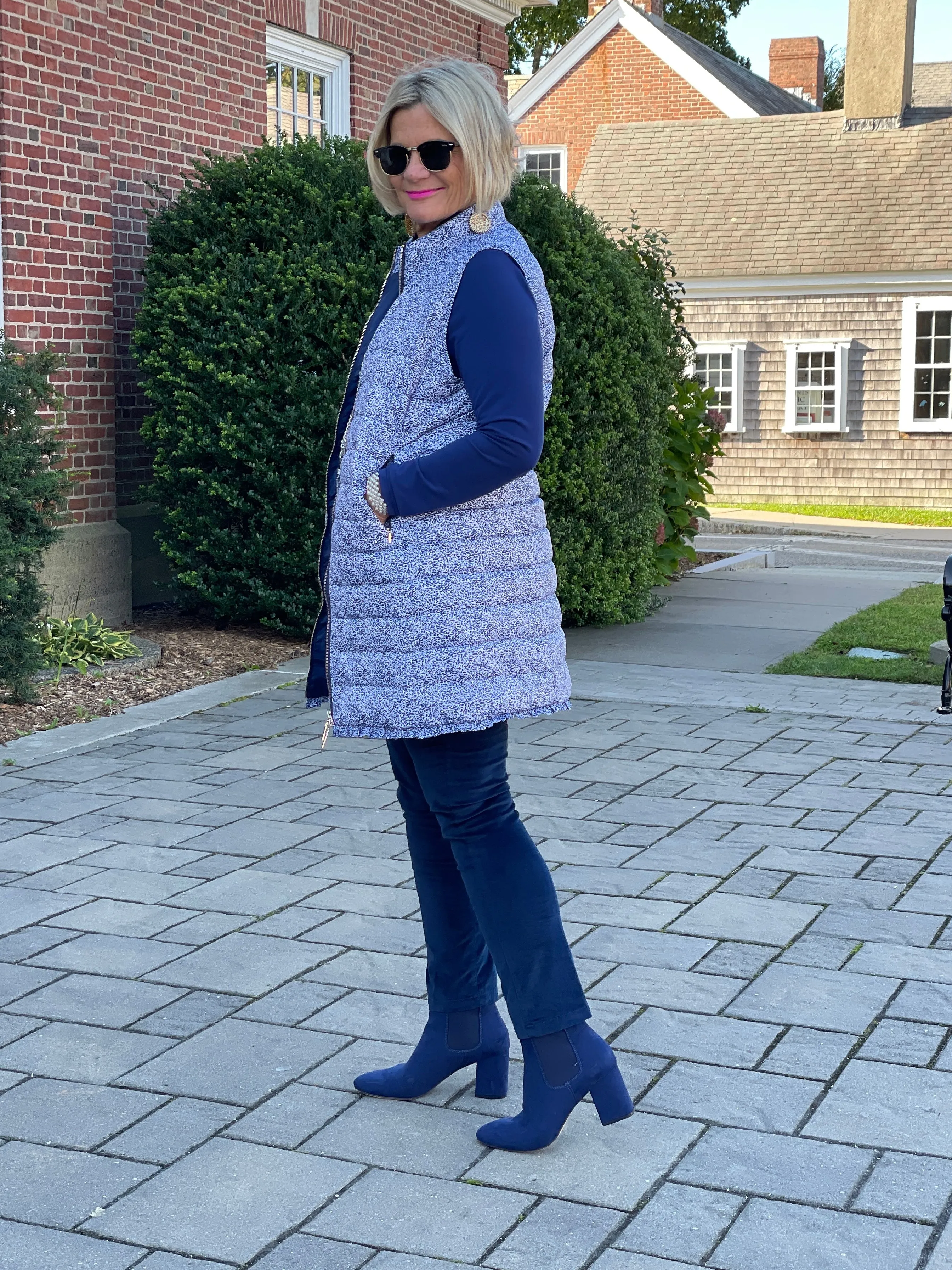 AUBREY BLUE PUFFER VEST