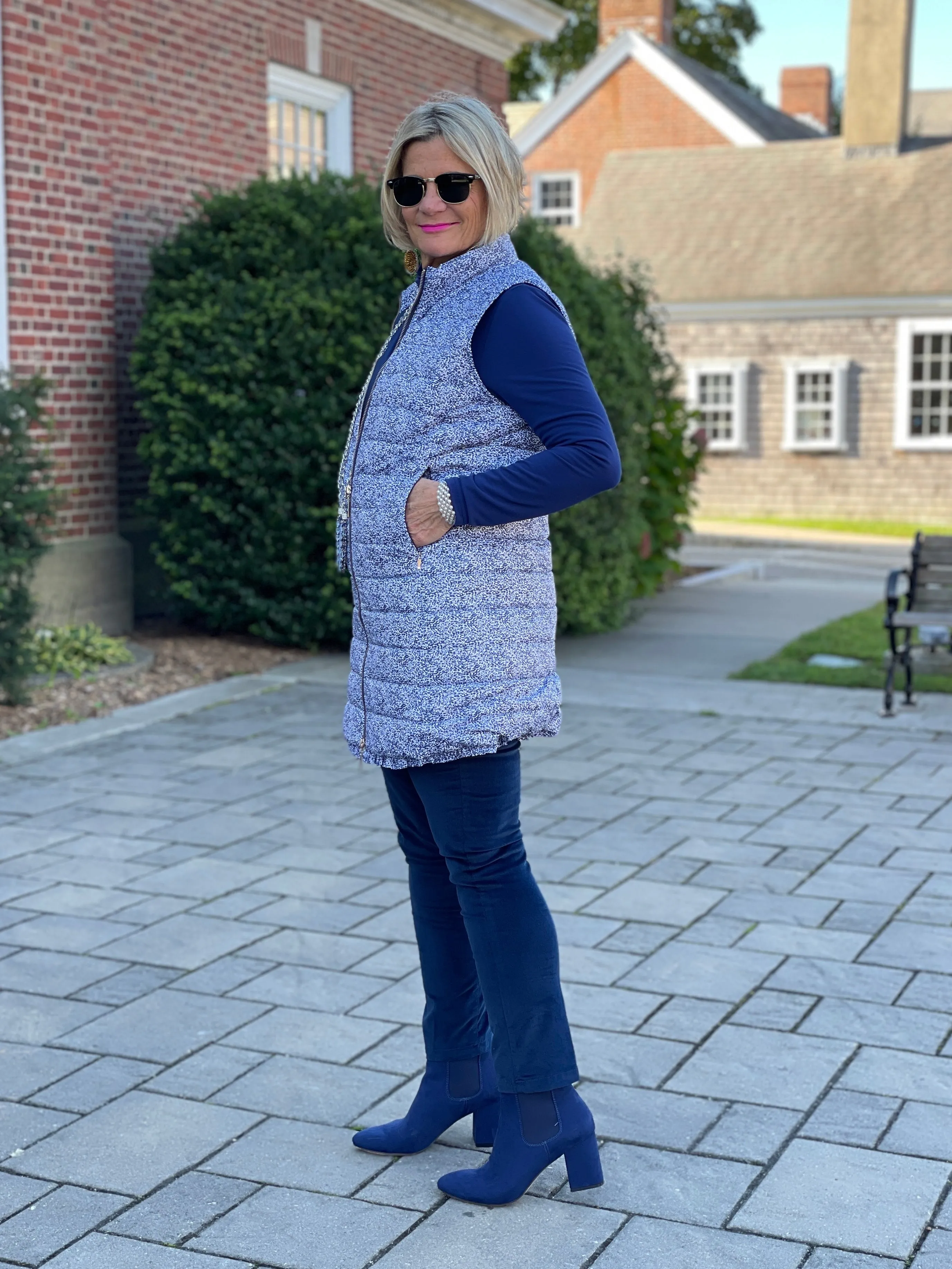 AUBREY BLUE PUFFER VEST