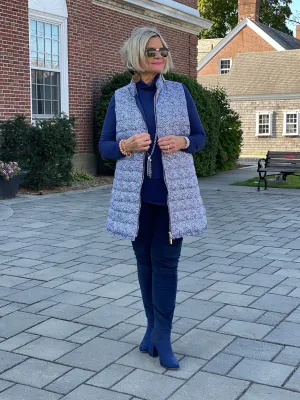 AUBREY BLUE PUFFER VEST