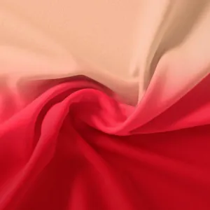 Beautiful Three Colour Gradients Digital Printed Fabric - Kora Silk
