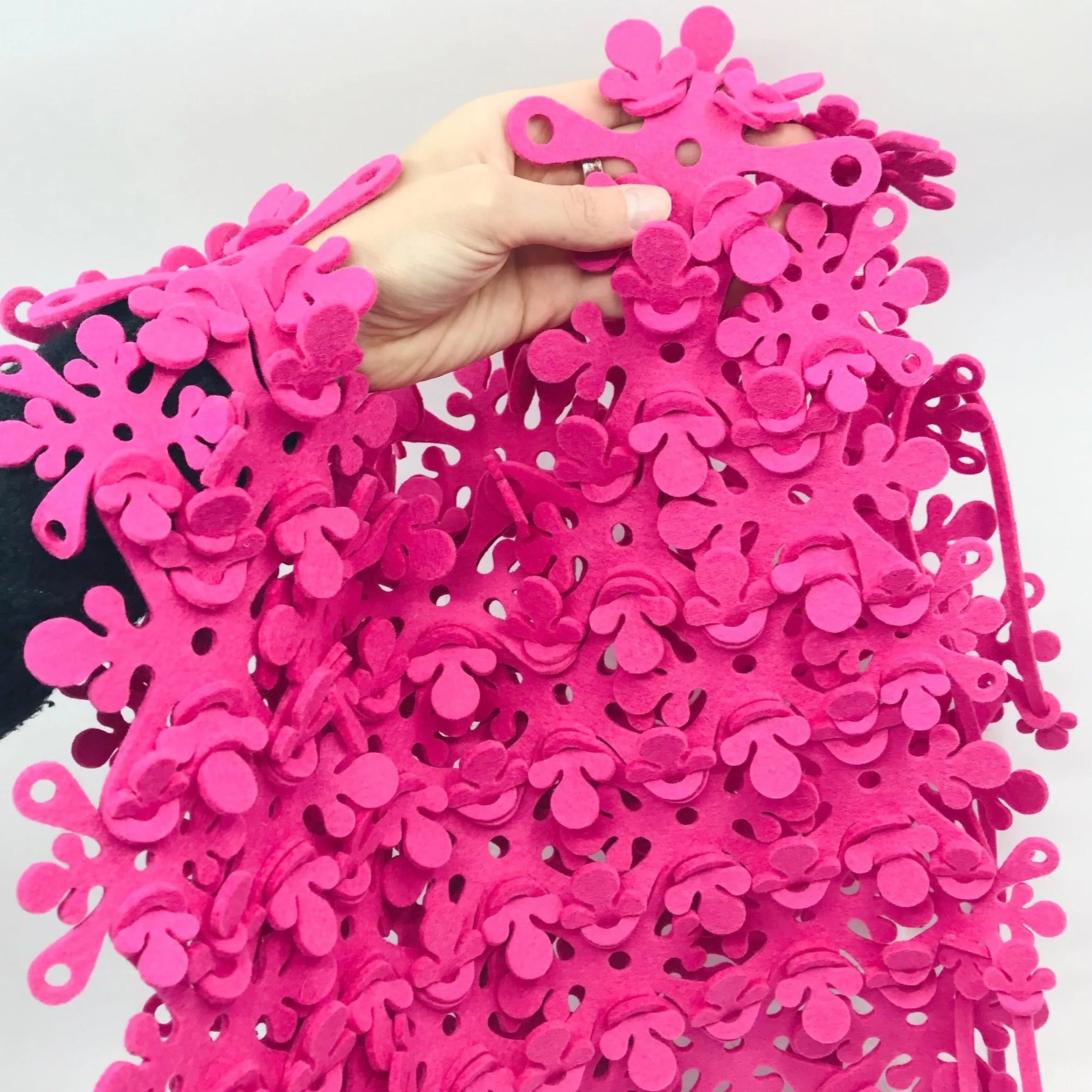 Bright Pink Short Vest by Kolye TJN