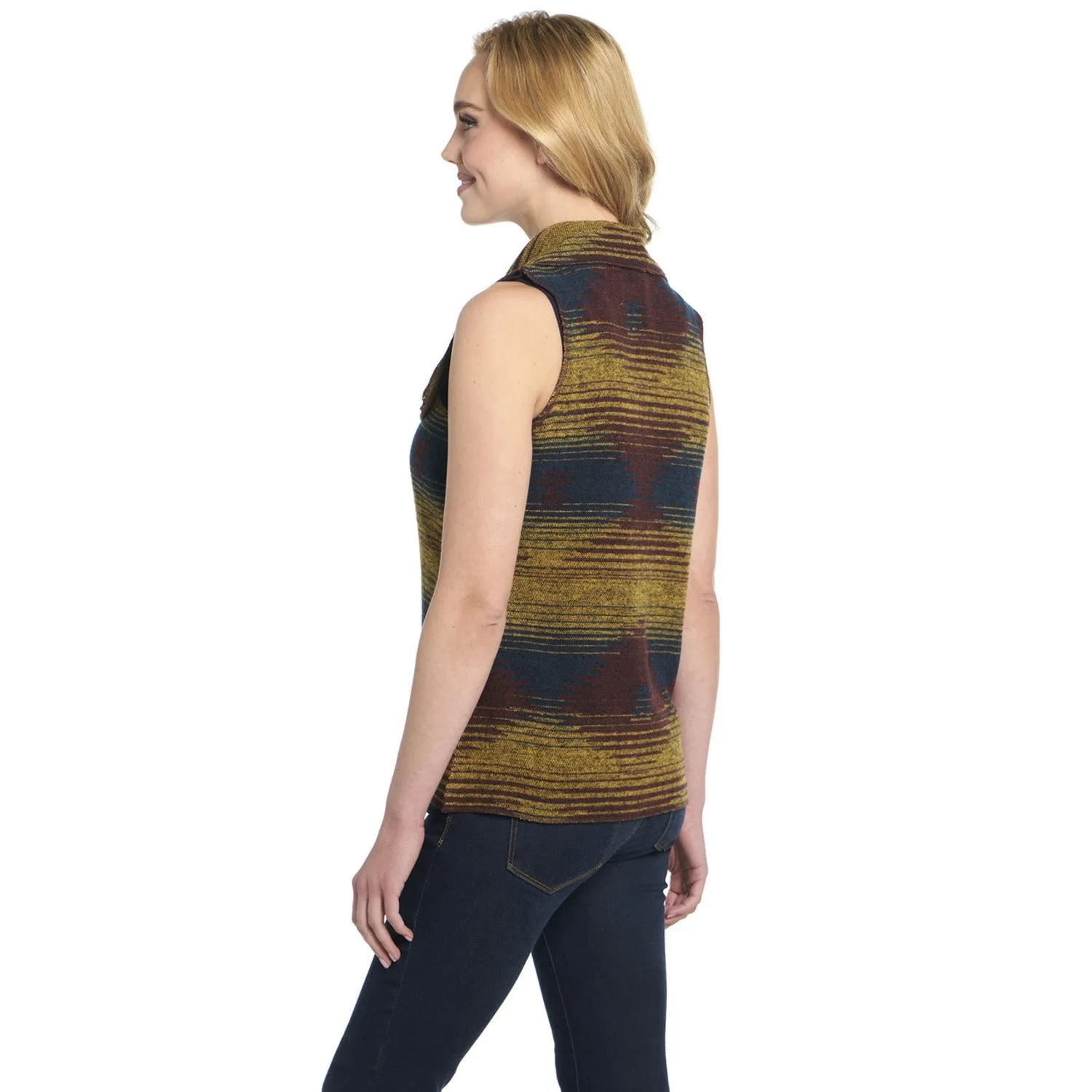Cripple Creek Womens Open Front Blanket Wrap Stunning Skies 100% Polyester Vest