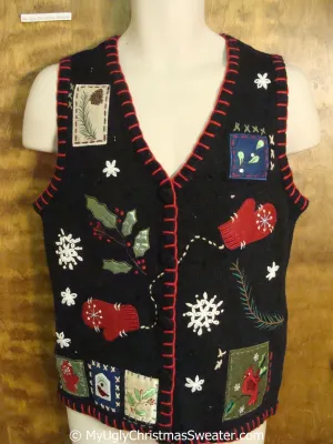Cute Crafty Ugly Christmas Sweater Vest