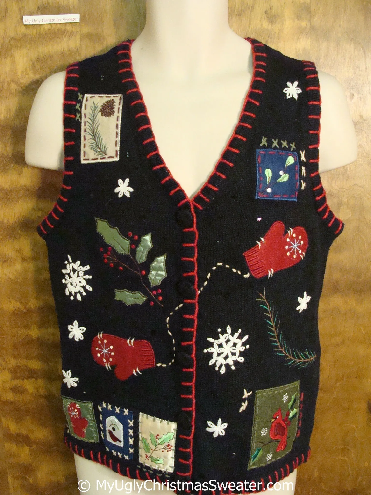 Cute Crafty Ugly Christmas Sweater Vest