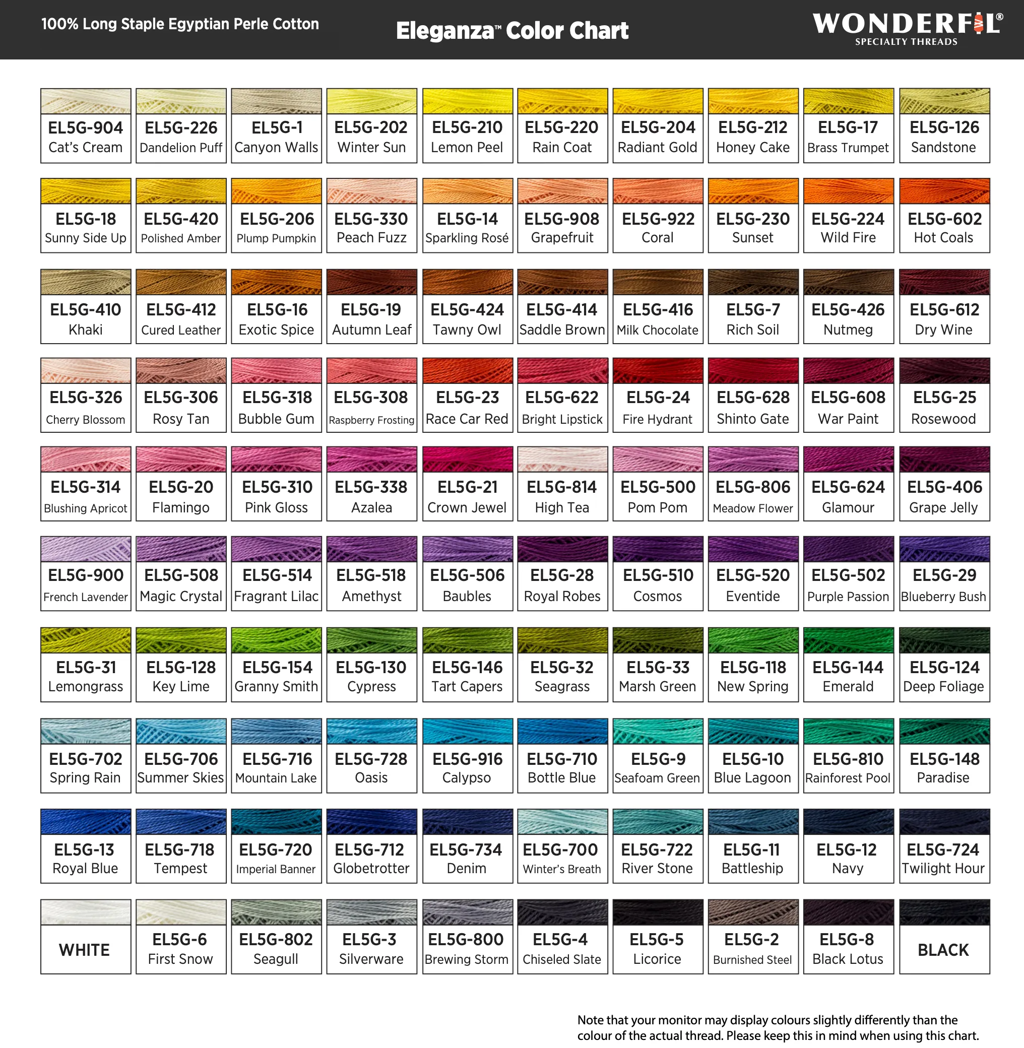 Eleganza #8 Perle Cotton by WonderFil | EL5G-716 Mountain Lake | 5 grams