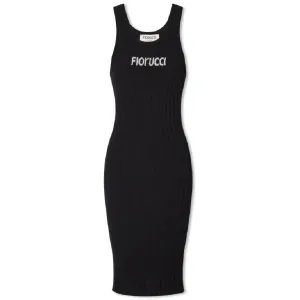 Fiorucci Angolo Midi Vest dress, black