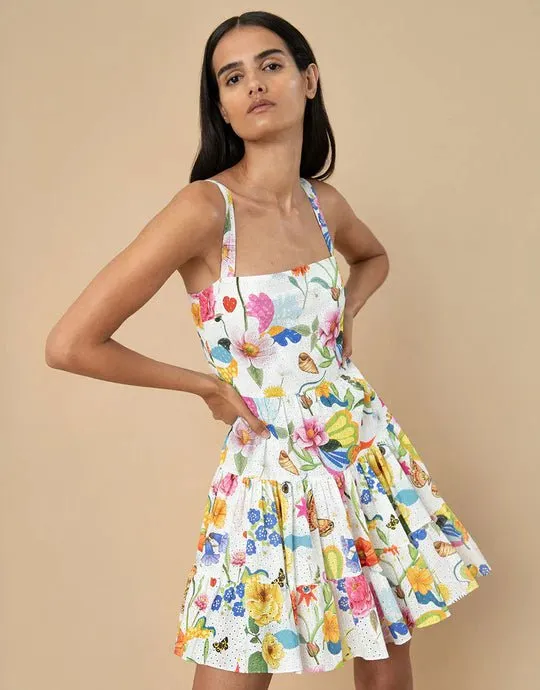 Freddie Broderie Anglaise Mini Dress Juaya