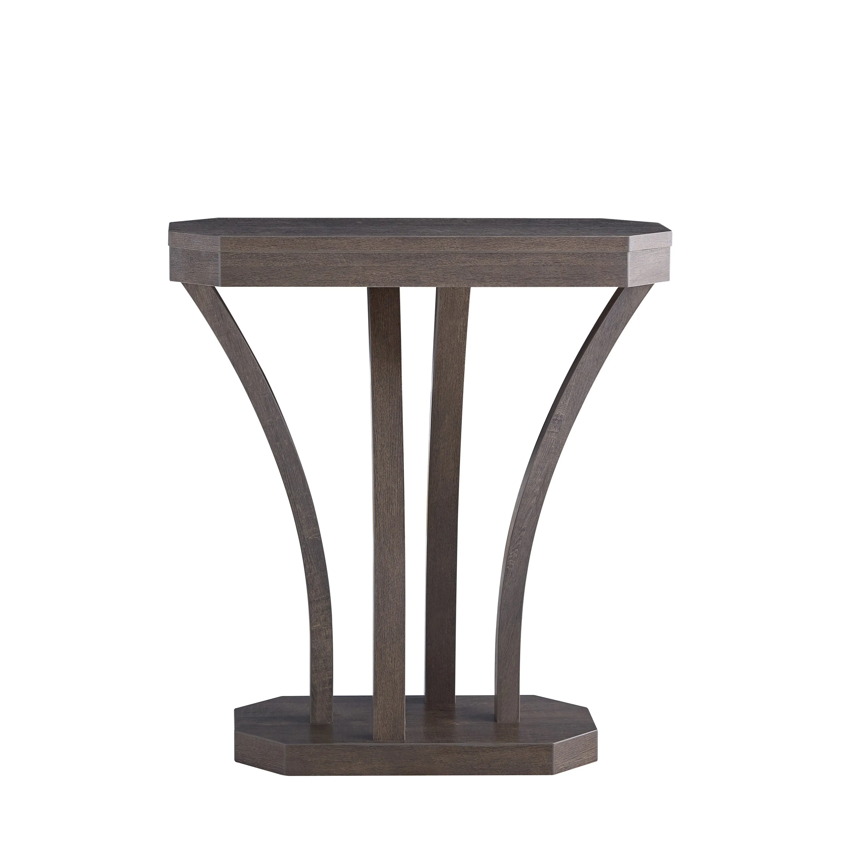 Guild Modern Walnut Oak 1-Shelf Console Table