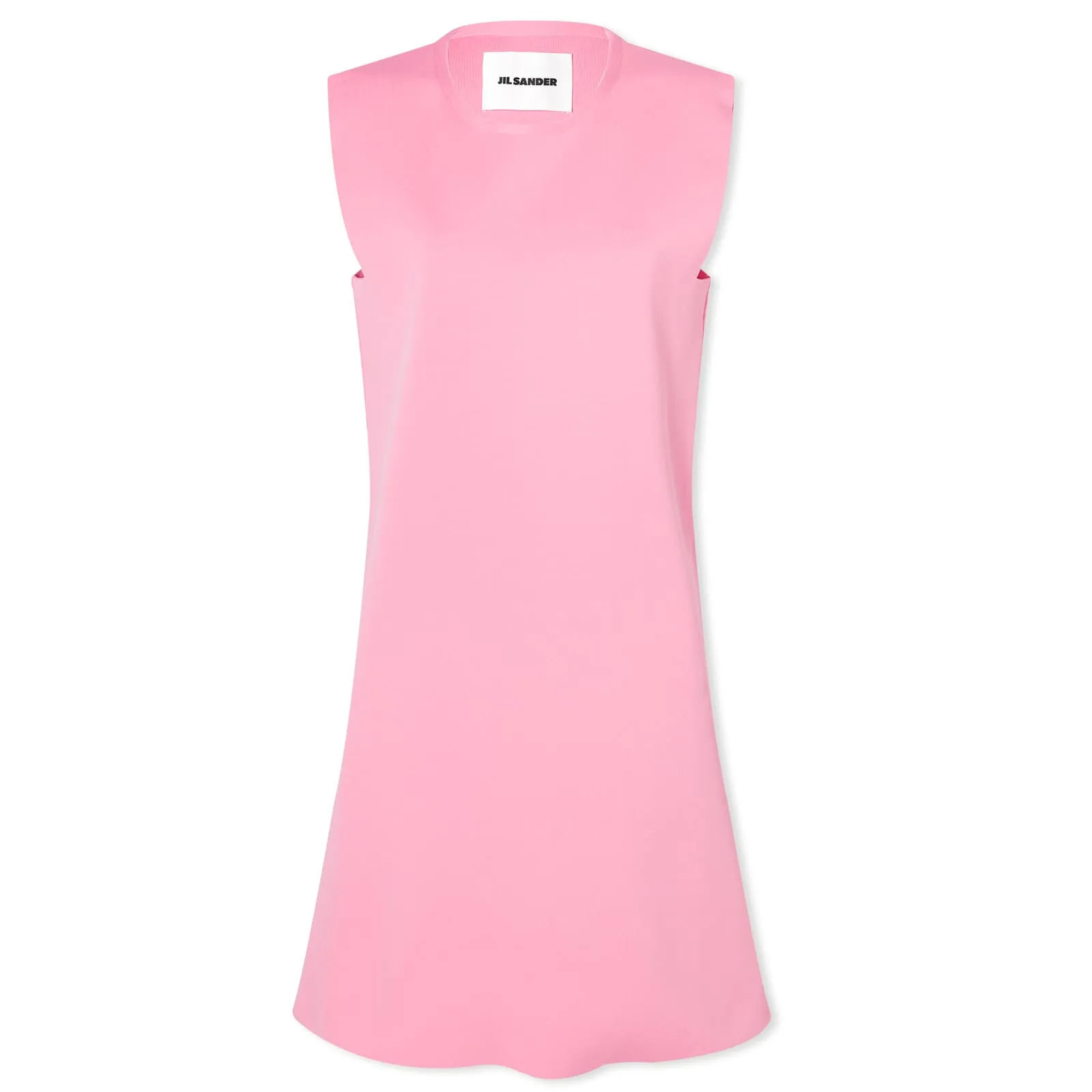 Jil Sander Compact Knit Gilet Dress, Electric Pink