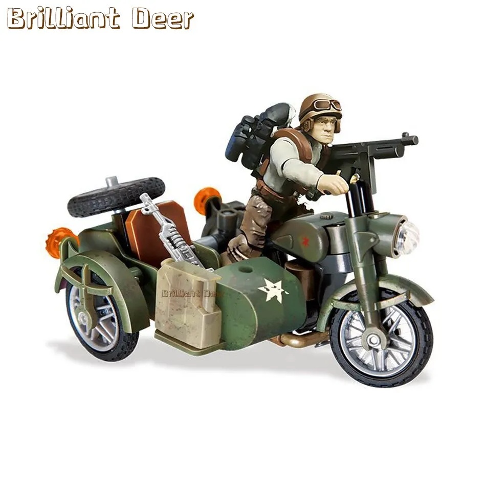 Jungle Snow Desert Combat Scene Special Force WW2 Military Toy Soldiers Action Figure Army Weapon Gun Vest Building Blocks Set