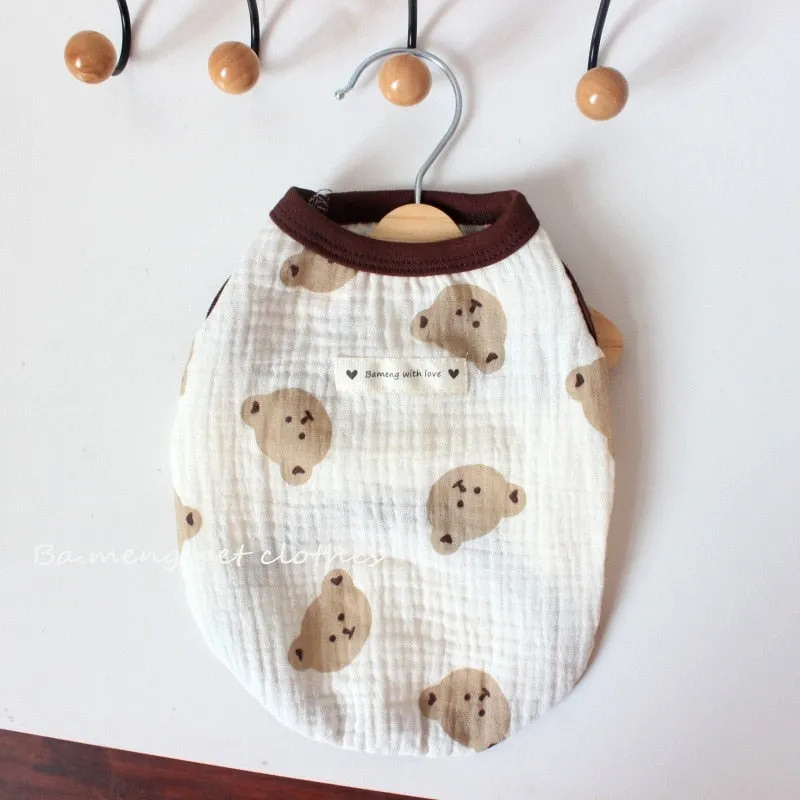 Linen Dog Vest - Small Animal Outfits