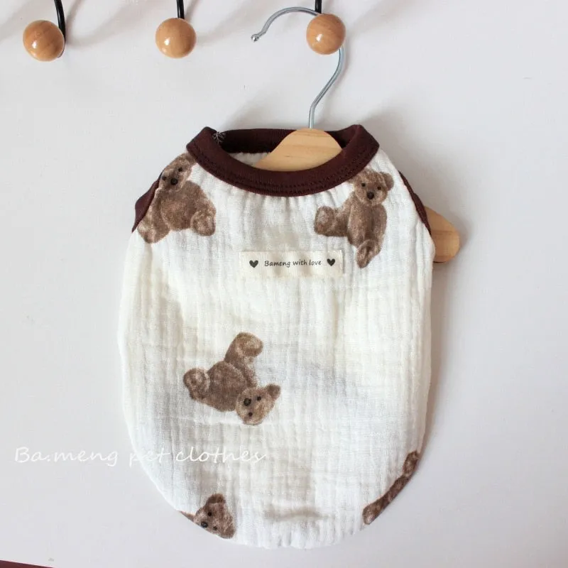 Linen Dog Vest - Small Animal Outfits