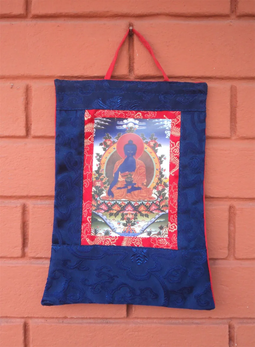Medicine Buddha Polyester Wall Hanging