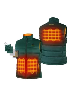 Men's Classic Heated Vest - Green & Gold
