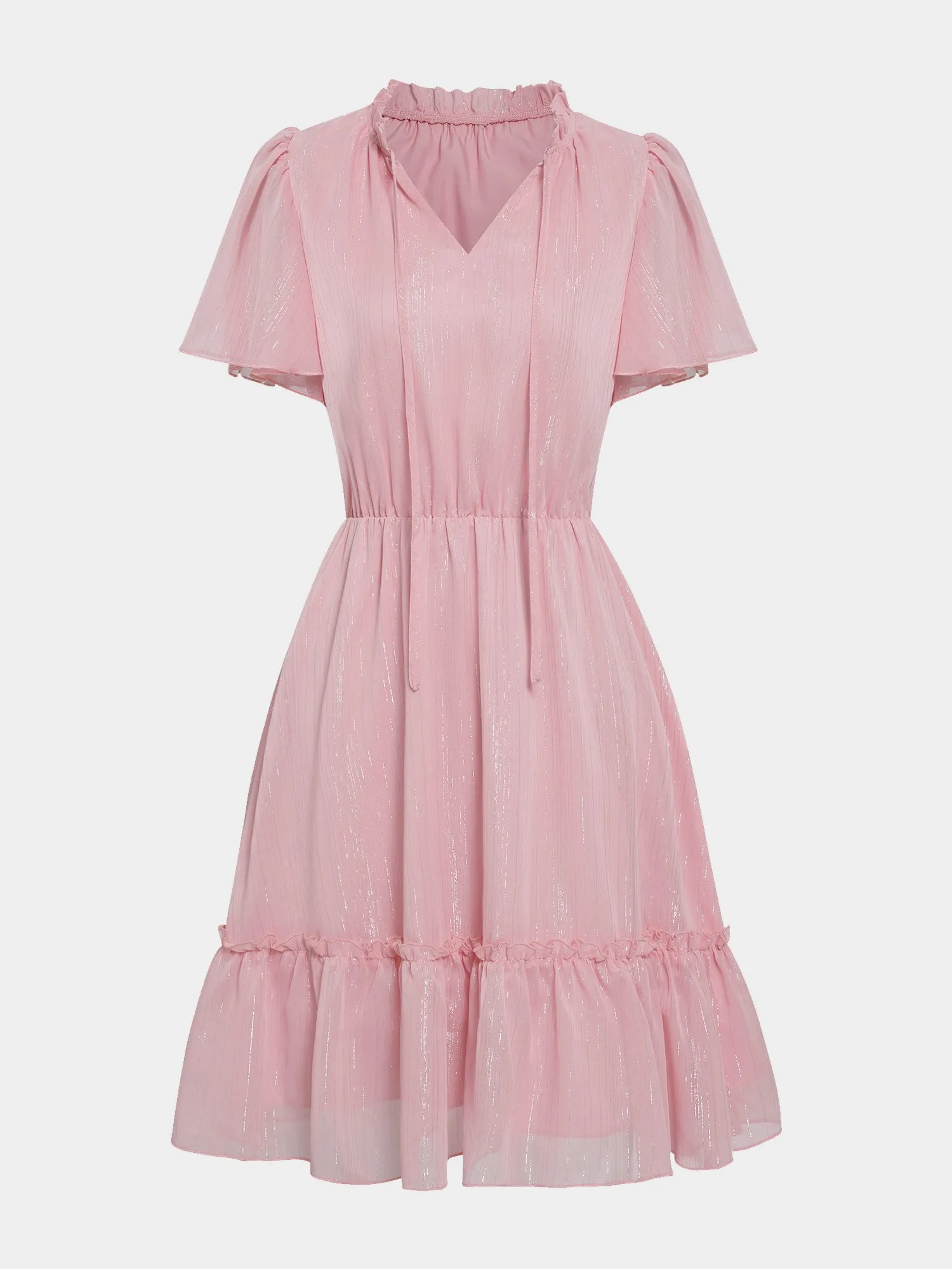 Midsize Glisten Tiered Mini Dress