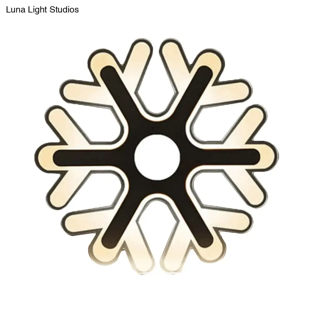 Minimalistic White Acrylic LED Wall Lamp for Bedroom - Diamond Twig Flower Design