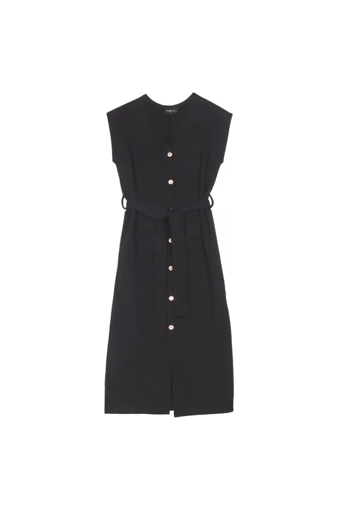 Nicola Vest Dress Black