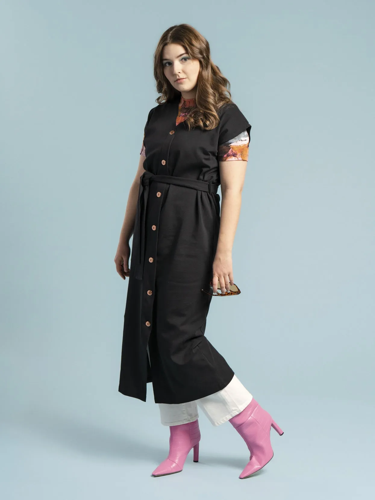 Nicola Vest Dress Black