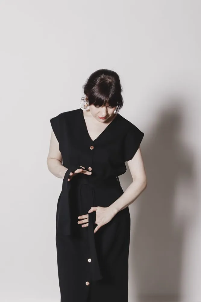 Nicola Vest Dress Black