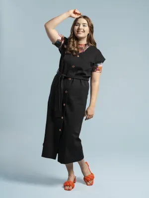 Nicola Vest Dress Black