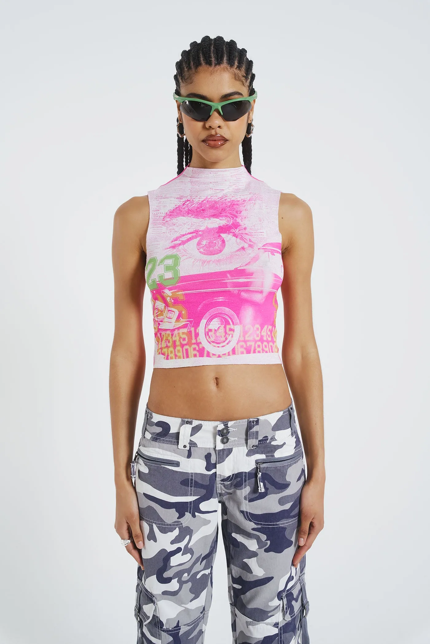 Pamola Printed Sleeveless Vest
