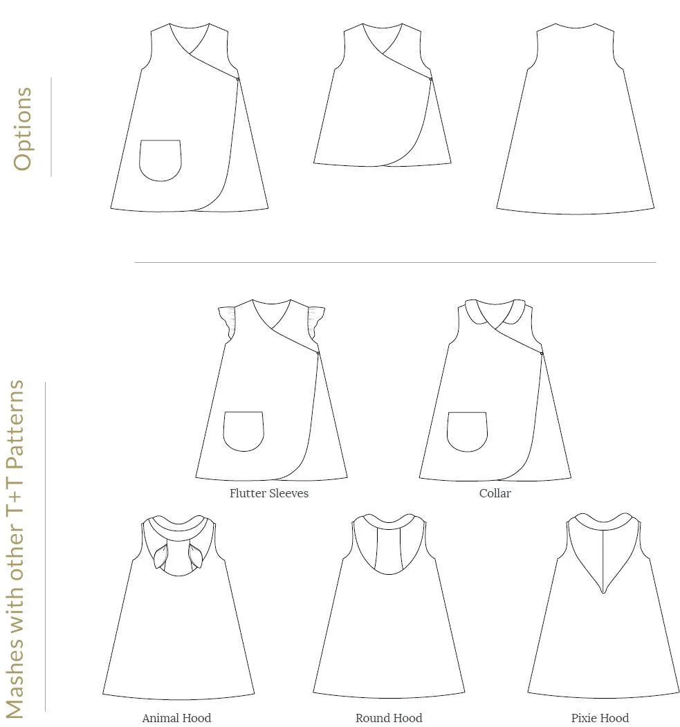 Petal Dress Sewing Pattern Expansion Pack - Child ~ 5-10yrs