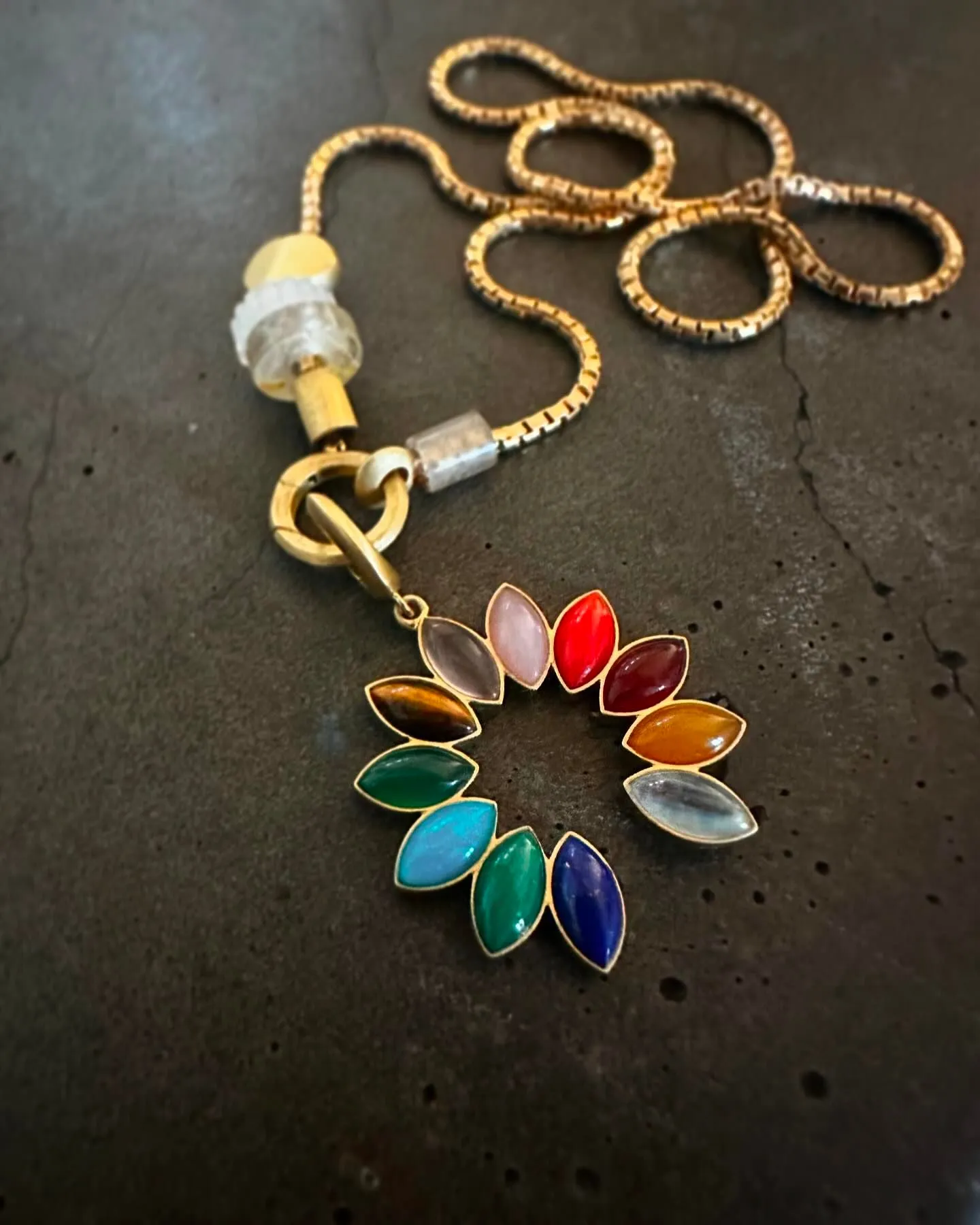 Rainbow Blossom Pendant