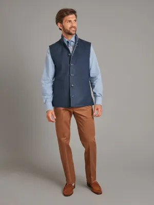 Reversible Vest - Ink Blue & Denim Loden