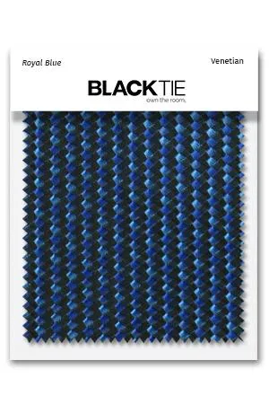 Royal Blue Venetian Fabric Swatch