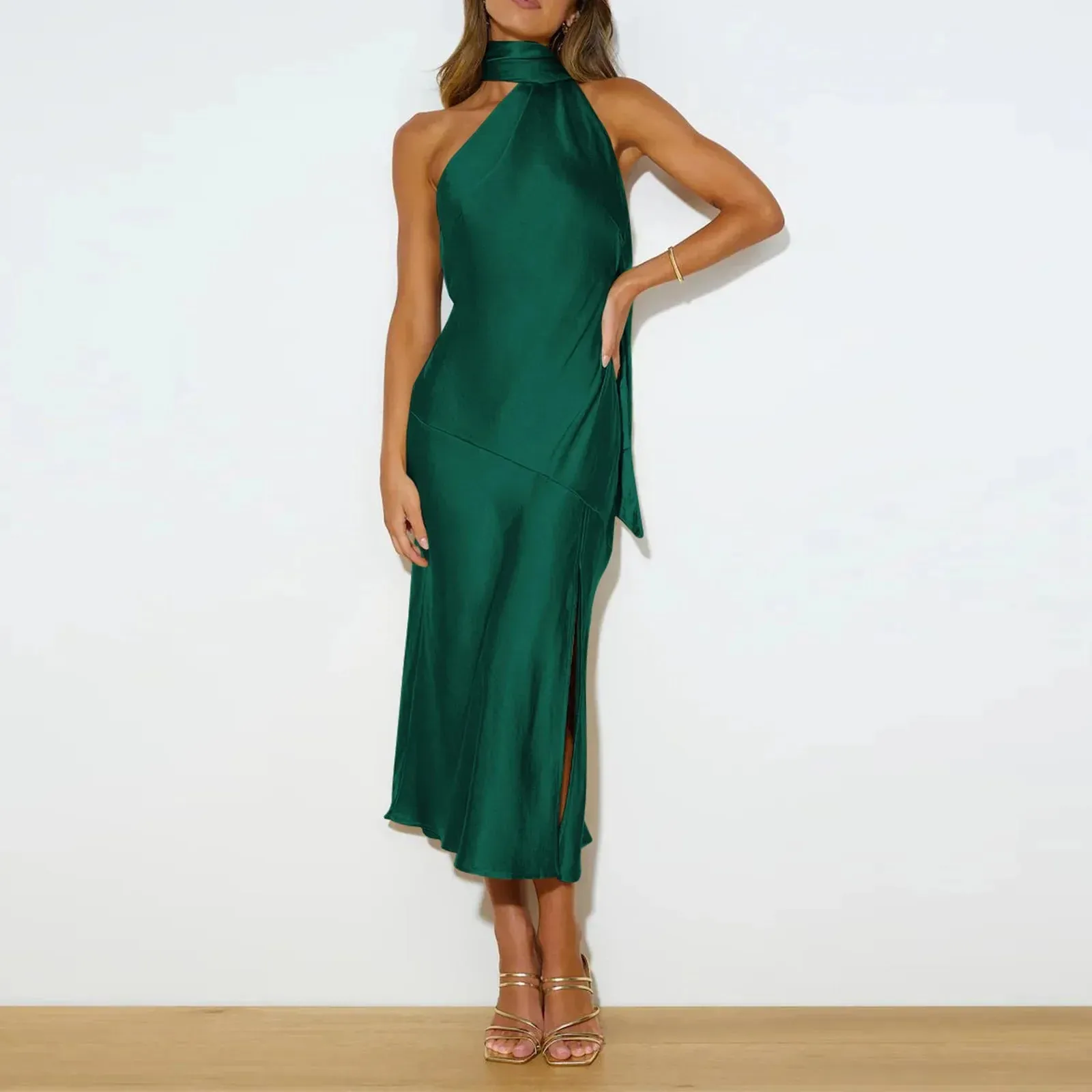 Ruffles Puffed Sleeves Square Neck Bow A Line High Waist Floral Summer Girls Princess Pleated Casual Sexy Dress