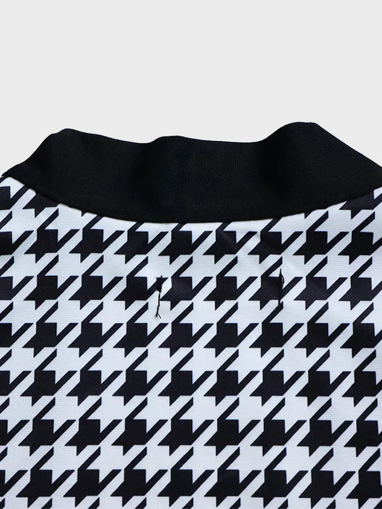 Temperament Printed Vest-Dress Combo