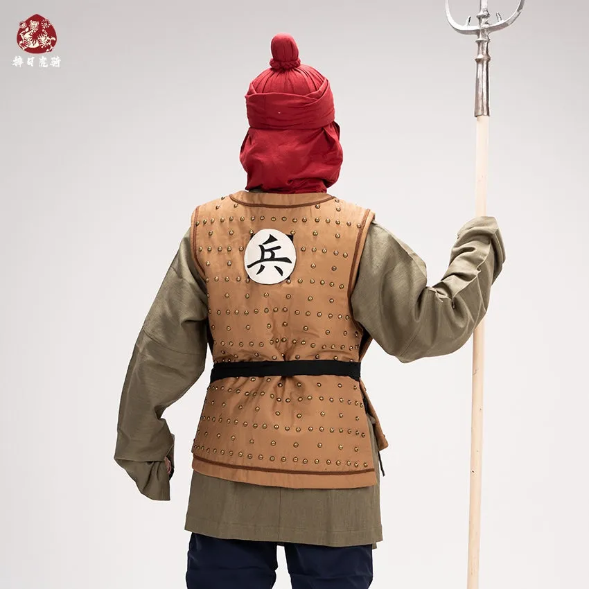 Wokou Tujuan 倭寇图卷 Scroll of the Ming Army Soldier's Cotton & Linen Restored Headscarf