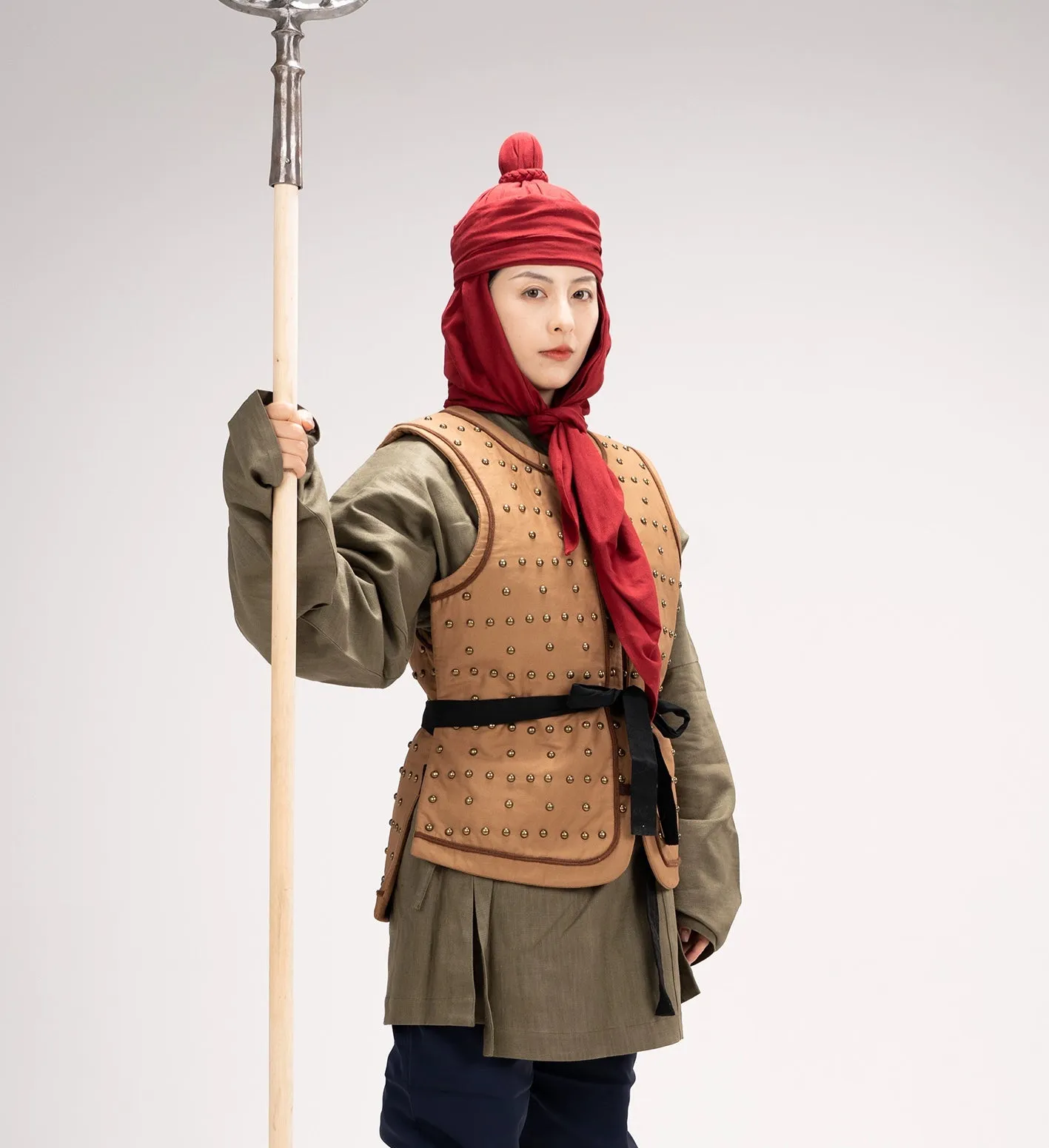 Wokou Tujuan 倭寇图卷 Scroll of the Ming Army Soldier's Cotton & Linen Restored Headscarf