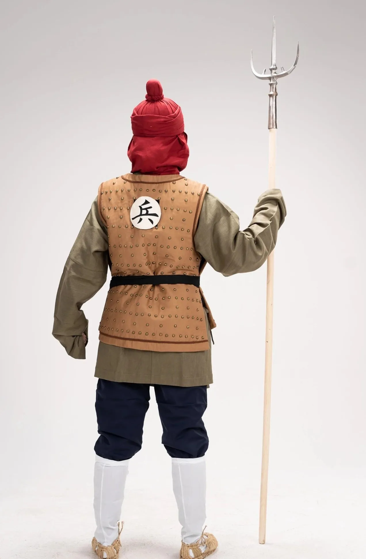 Wokou Tujuan 倭寇图卷 Scroll of the Ming Army Soldier's Cotton & Linen Restored Headscarf
