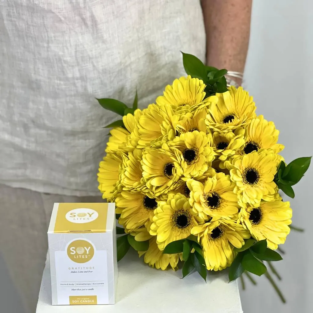 Yellow Gerbera Radiance Flower Bouquet