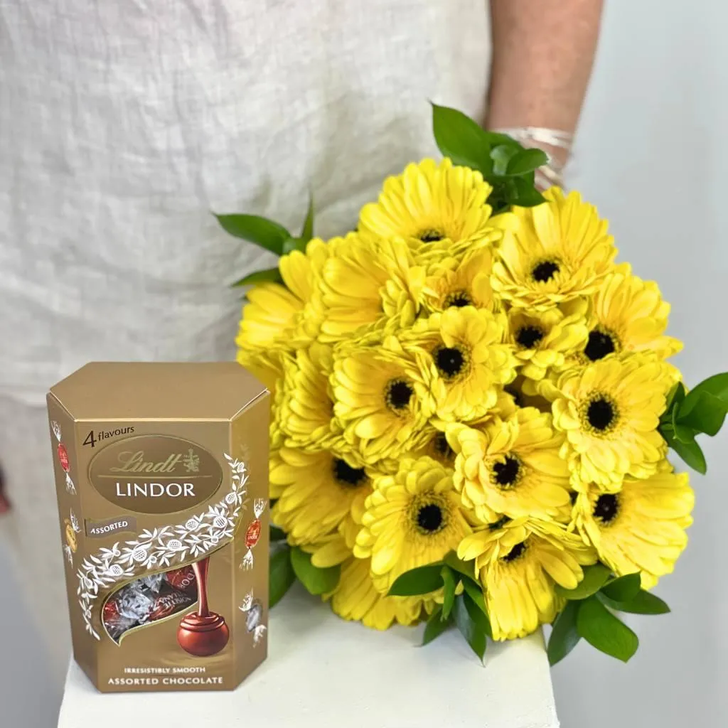 Yellow Gerbera Radiance Flower Bouquet
