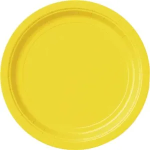 Yellow Paper Plates - Small
